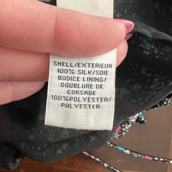 Diane von Furstenberg - Rebekah Splatter-Print Silk Tank Blouse Sz 8 - Picture 8 of 8